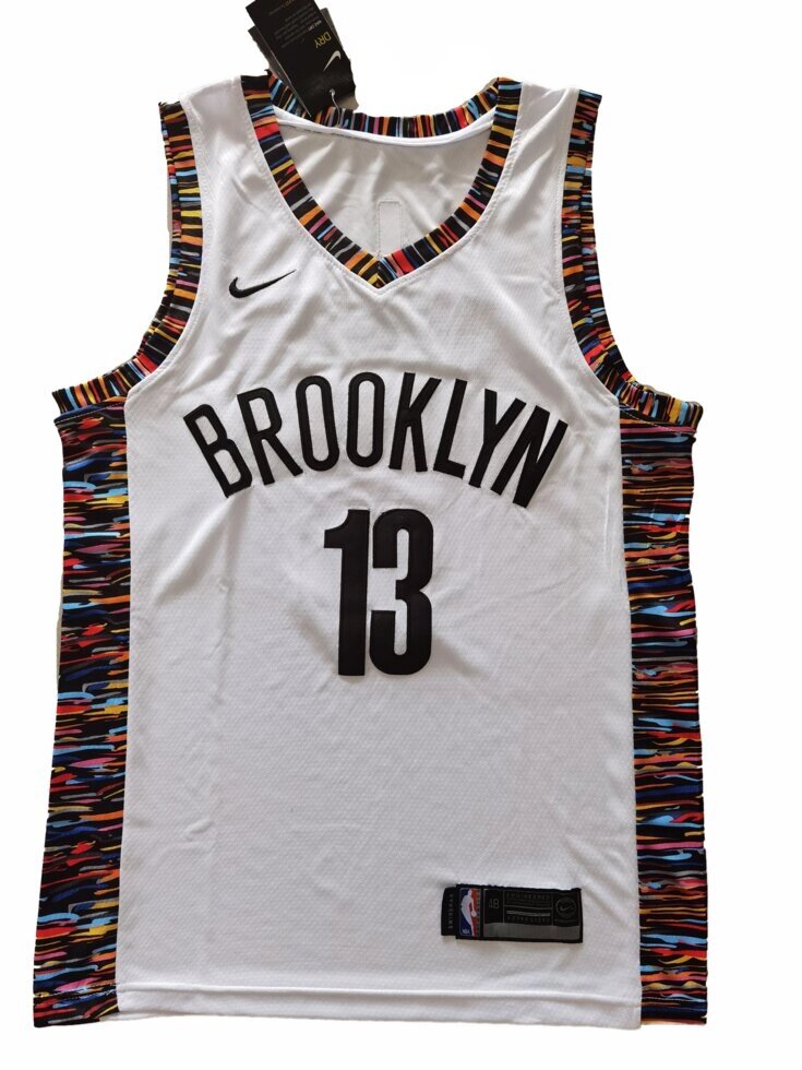 Баскетбольна джерсі 2021 Nike NBA Brooklyn Nets №13 James Harden White від компанії Basket Family - фото 1