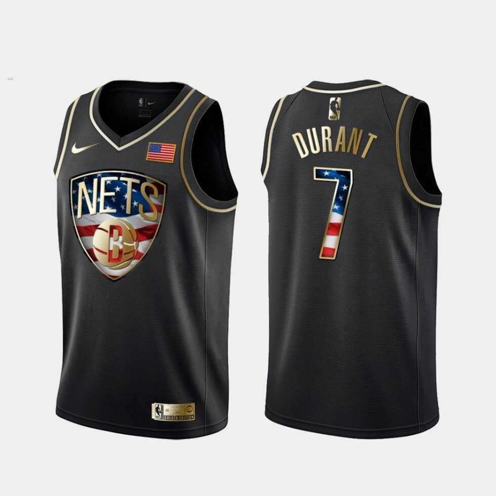 Баскетбольна джерсі 2021 Nike NBA Brooklyn Nets №7 Kevin Durant Black від компанії Basket Family - фото 1