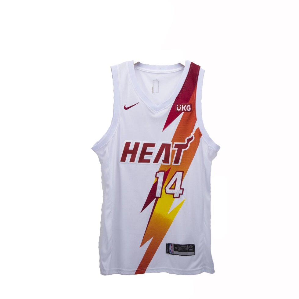 Баскетбольна джерсі 2021 Nike NBA Miami Heat №14 Tyler Herro біла від компанії Basket Family - фото 1