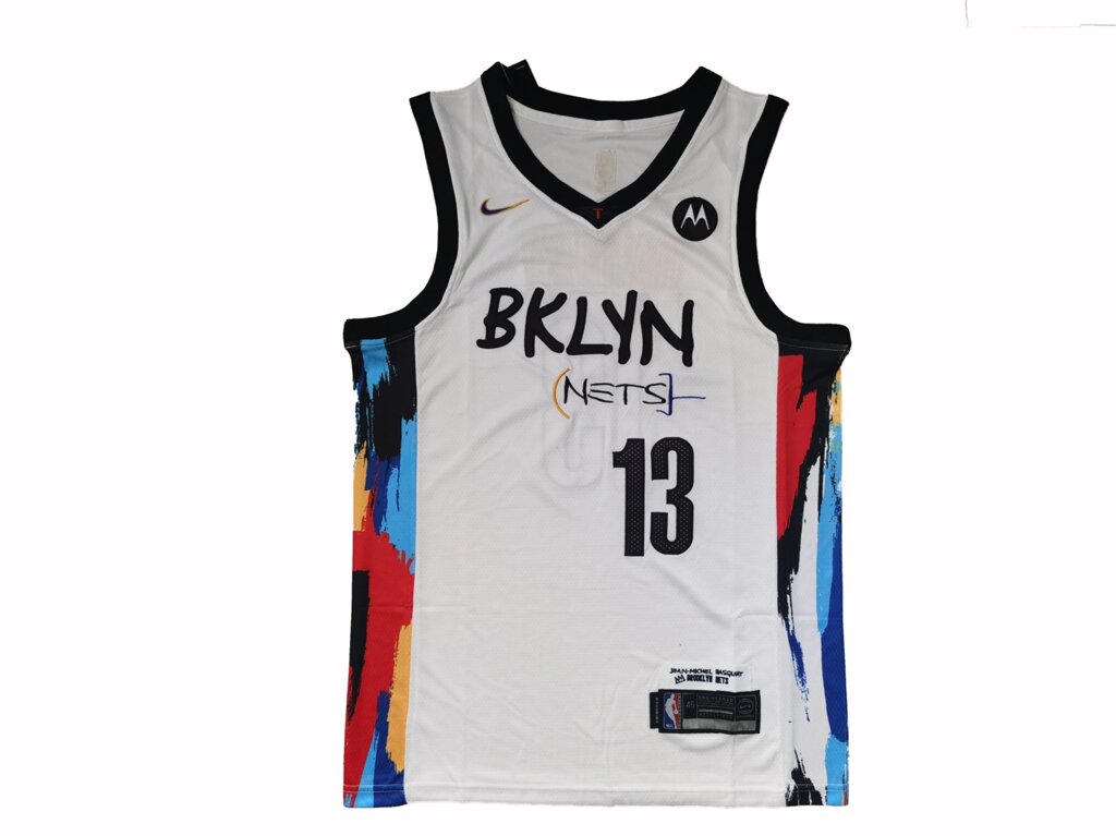 Баскетбольна джерсі 2021 Nike NBA New Collection Hardwood Classics Brooklyn Nets №13 James Harden white від компанії Basket Family - фото 1