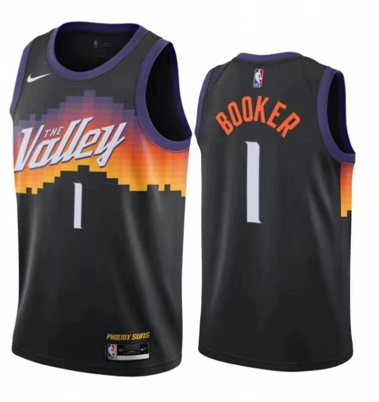 Баскетбольна джерсі 2021 Nike NBA Phoenix Suns №1 Devin Booker City Edition від компанії Basket Family - фото 1