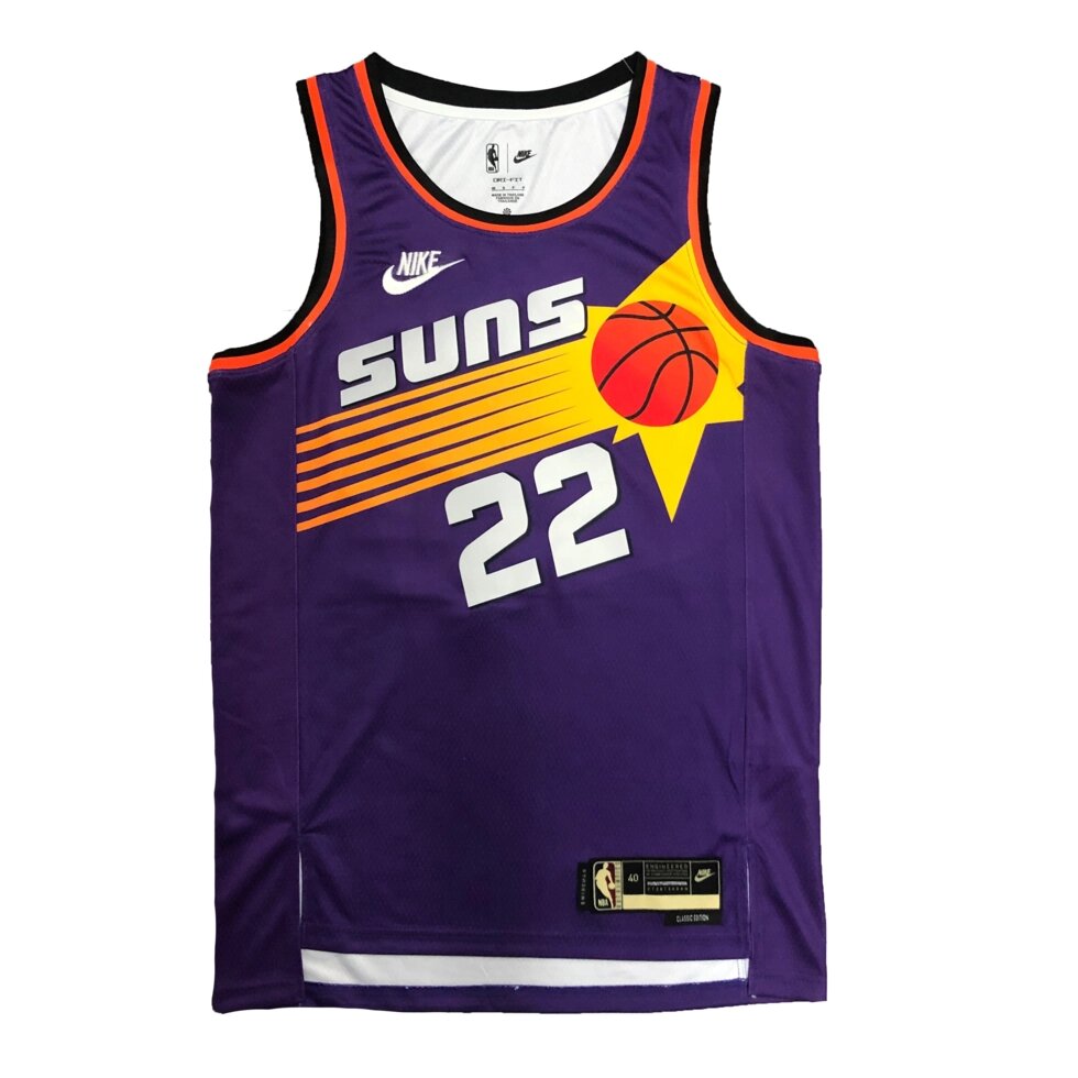Баскетбольна джерсі 2022-23 Nike NBA Phoenix Suns №22 Deandre Ayton Purple Print від компанії Basket Family - фото 1