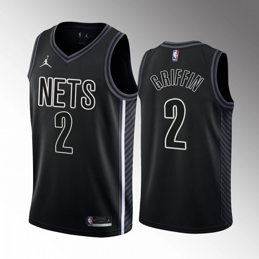 Баскетбольна джерсі 2022 Jordan NBA Brooklyn Nets №2 Blake Griffin Black Print від компанії Basket Family - фото 1