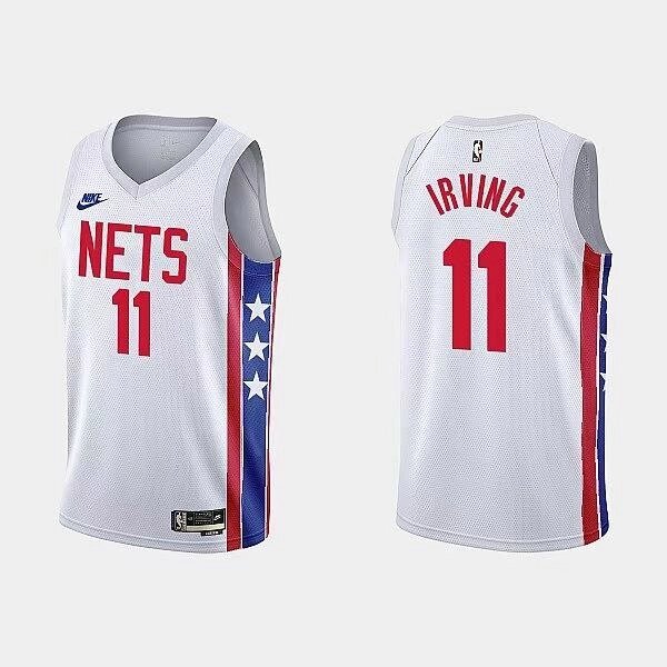 Баскетбольна джерсі 2022 Nike NBA Brooklyn Nets №11 Kyrie Irving White Print від компанії Basket Family - фото 1
