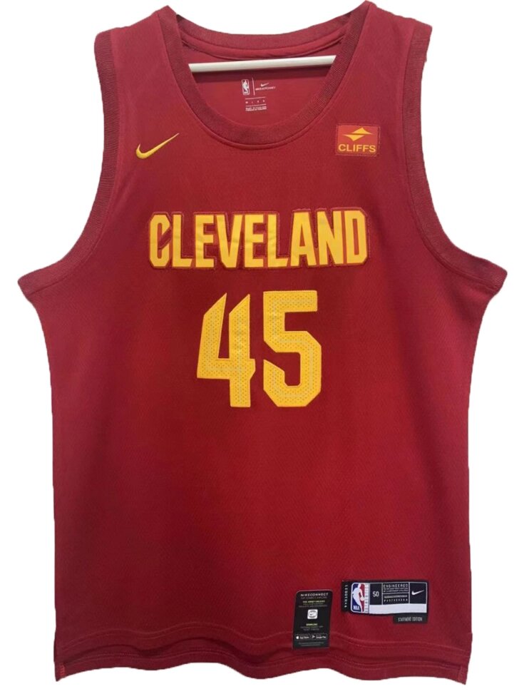 Баскетбольна джерсі 2022 Nike NBA Cleveland Cavaliers №45 Donovan Mitchell Red від компанії Basket Family - фото 1
