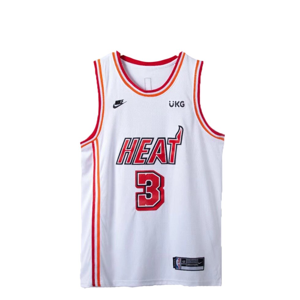 Баскетбольна джерсі 2022 Nike NBA Miami Heat №3 Dwyane Wade White від компанії Basket Family - фото 1