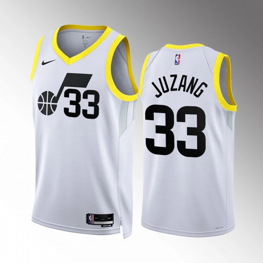 Баскетбольна джерсі 2022 Nike NBA Utah Jazz №33 Johnny Juzang White Print від компанії Basket Family - фото 1