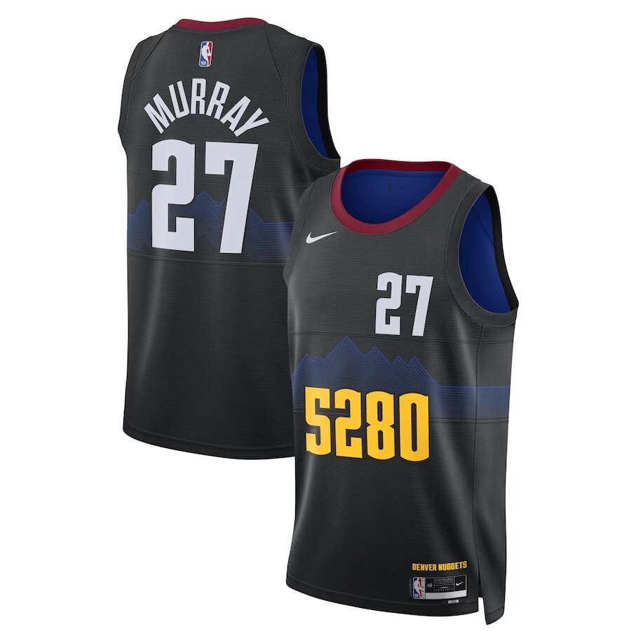 Баскетбольна джерсі 2023-24 Nike NBA Denver Nuggets №27 Jamal Murray Black від компанії Basket Family - фото 1
