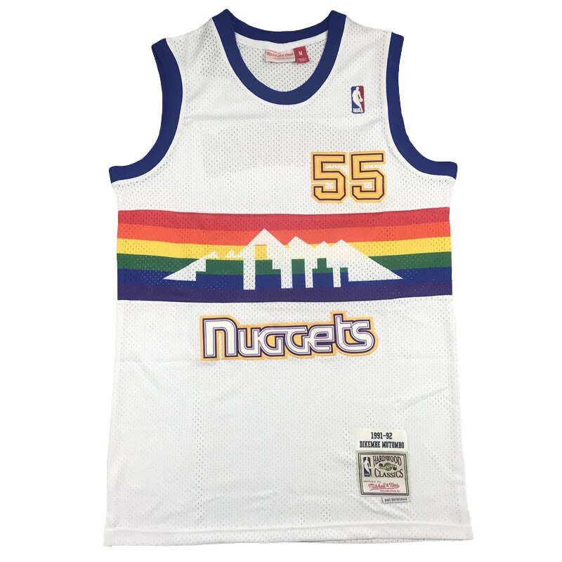 Баскетбольна джерсі 2023 NBA Denver Nuggets №55 Dikembe Mutombo White від компанії Basket Family - фото 1