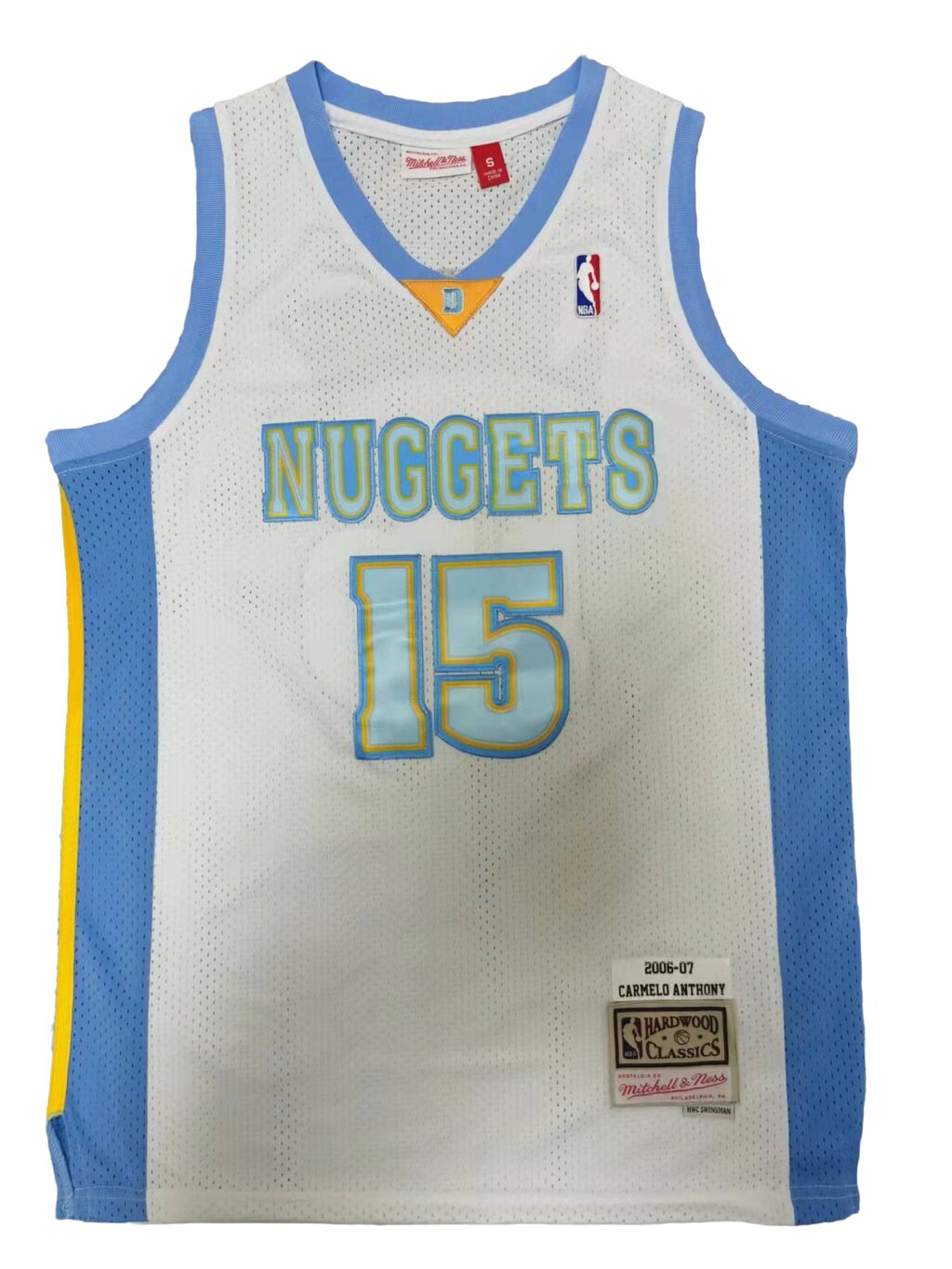 Баскетбольна джерсі 2023 Nike NBA Denver Nuggets №15 Carmelo Anthony White від компанії Basket Family - фото 1
