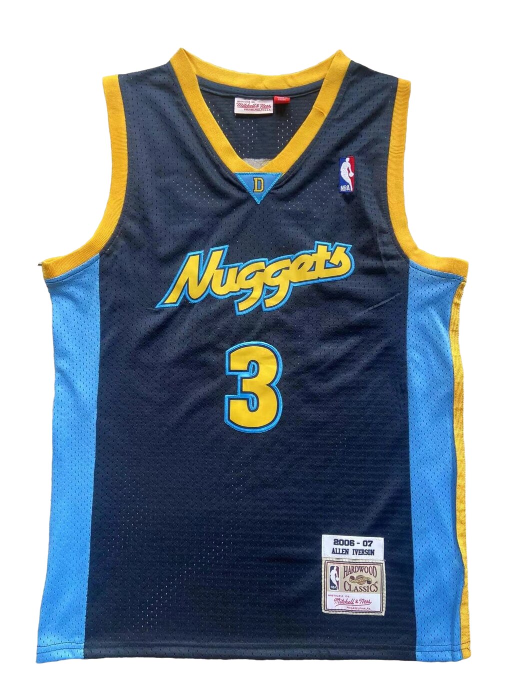Баскетбольна джерсі 2023 Nike NBA Denver Nuggets №3 Allen Iverson Blue від компанії Basket Family - фото 1