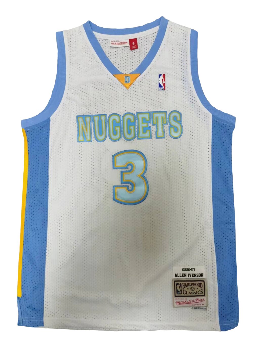 Баскетбольна джерсі 2023 Nike NBA Denver Nuggets №3 Allen Iverson White від компанії Basket Family - фото 1