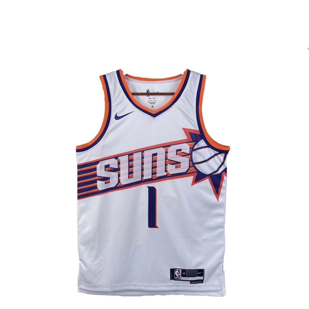 Баскетбольна джерсі 2023 Nike NBA Phoenix Suns №1 Devin Booker White Print від компанії Basket Family - фото 1