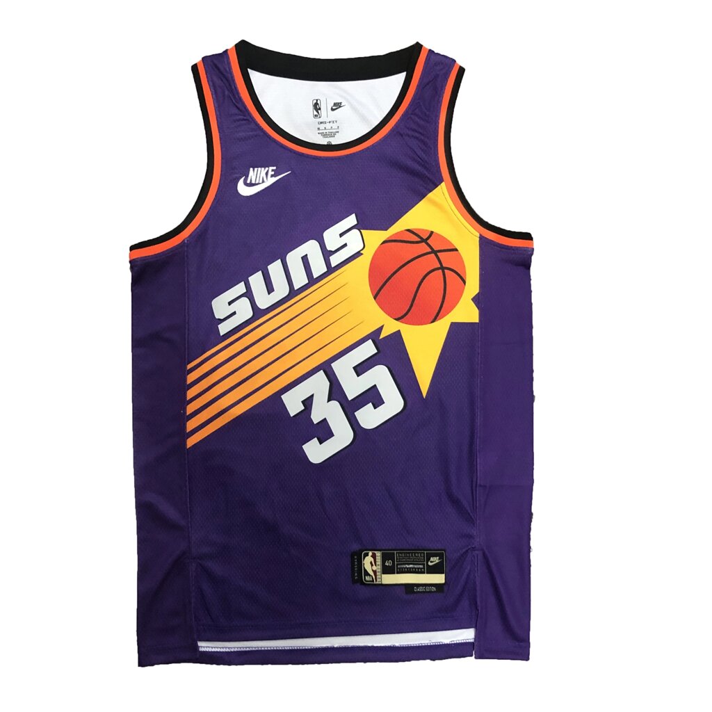 Баскетбольна джерсі 2023 Nike NBA Phoenix Suns №35 Kevin Durant Purple Print. від компанії Basket Family - фото 1
