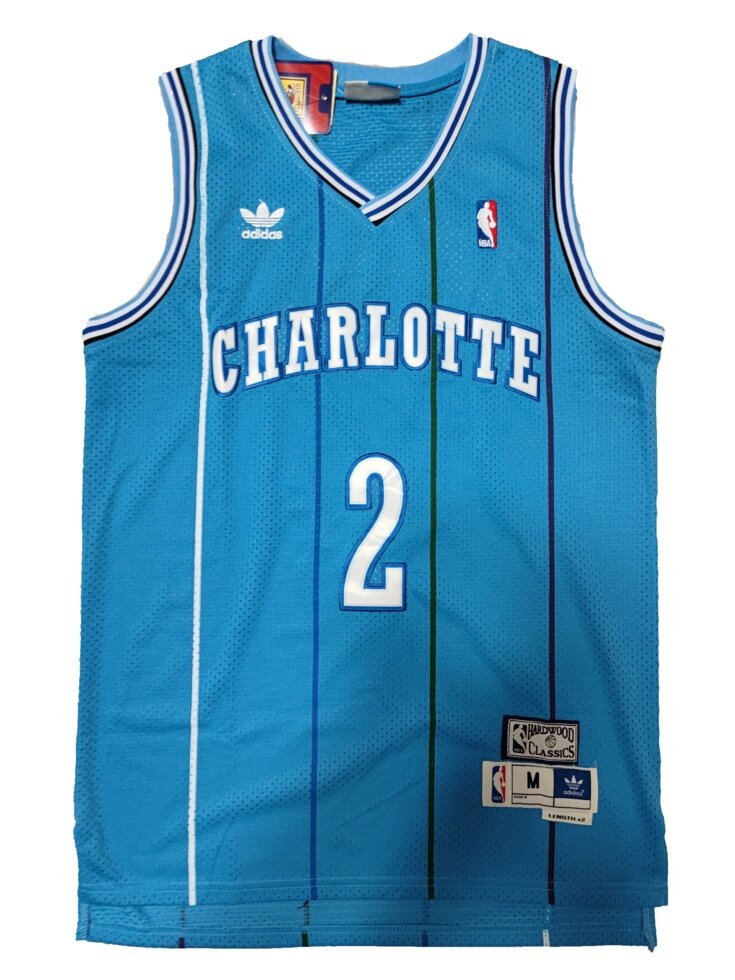 Баскетбольна джерсі Adidas 2021 NBA Charlotte Hornets №2 Larry Johnson Blue від компанії Basket Family - фото 1