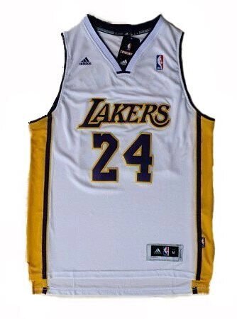 Баскетбольна джерсі Adidas NBA Los Angeles Lakers №24 Kobe Bryant white від компанії Basket Family - фото 1