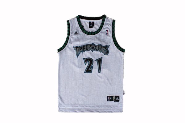 Баскетбольна джерсі Adidas NBA Minnesota Timberwolves №21 Kevin Garnett white від компанії Basket Family - фото 1