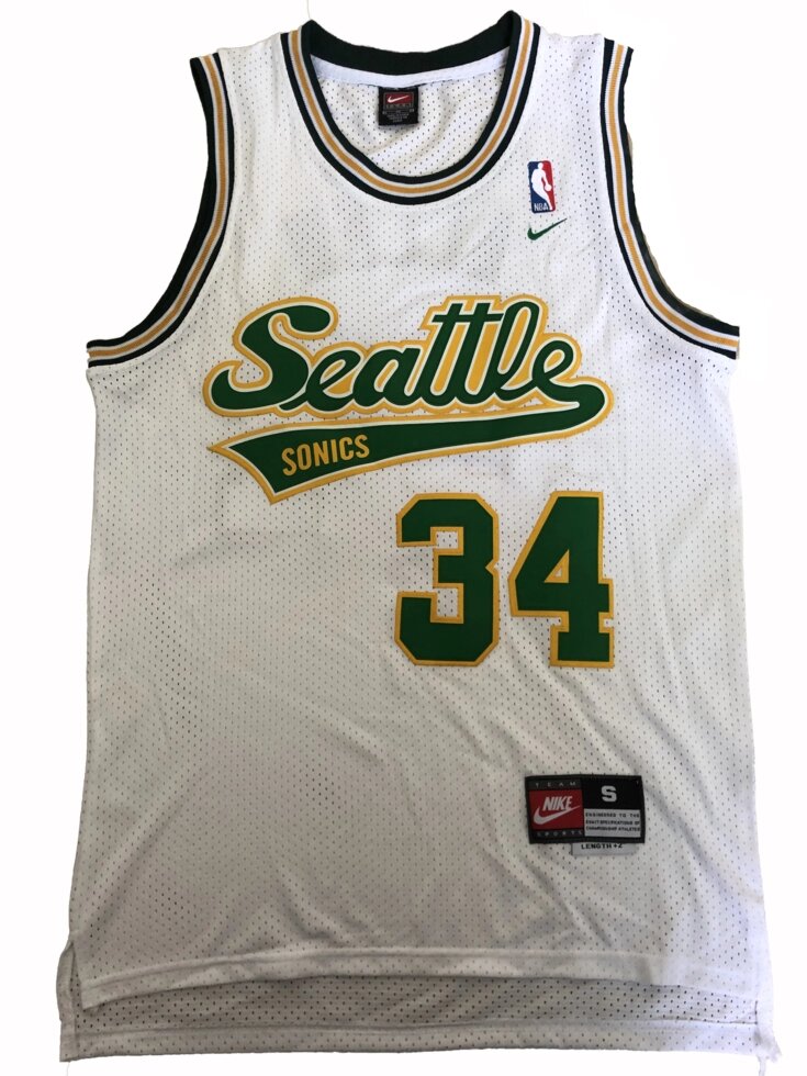 Баскетбольна джерсі Adidas NBA Retro Seattle SuperSonics №34 Ray Allen white від компанії Basket Family - фото 1