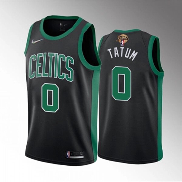 Баскетбольна джерсі Finals NBA 2022 Nike Boston Celtics №0 Jayson Tatum Black Print від компанії Basket Family - фото 1