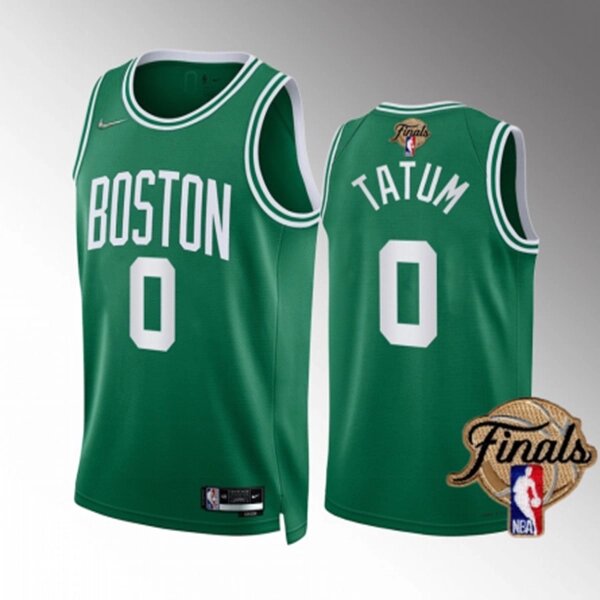 Баскетбольна джерсі Finals NBA 2022 Nike Boston Celtics №0 Jayson Tatum Green Print від компанії Basket Family - фото 1