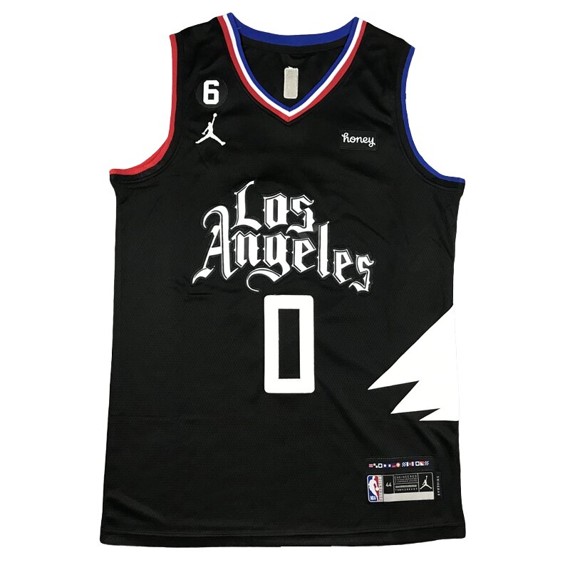 Баскетбольна джерсі Jordan Los Angeles Clippers №0 Russell Westbrook Black від компанії Basket Family - фото 1