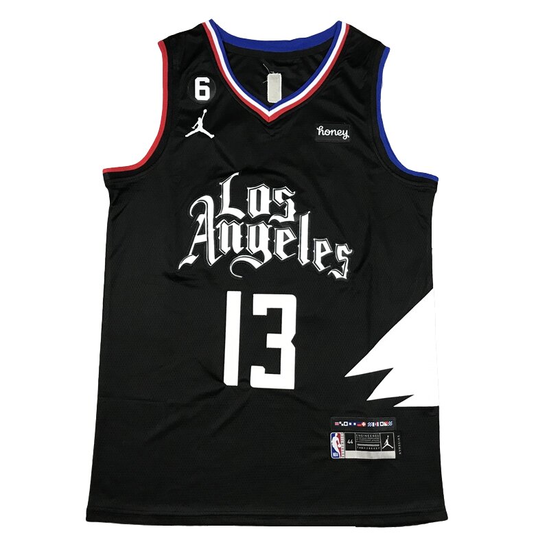 Баскетбольна джерсі Jordan Los Angeles Clippers №13 Paul George Black від компанії Basket Family - фото 1