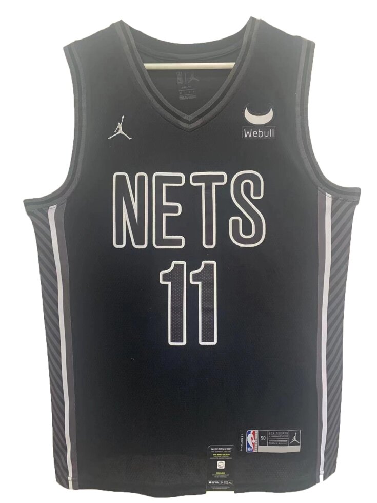 Баскетбольна джерсі Jordan NBA Brooklyn Nets №11 Kyrie Irving Black від компанії Basket Family - фото 1