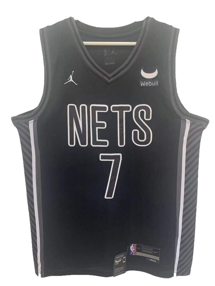 Баскетбольна джерсі Jordan NBA Brooklyn Nets №7 Kevin Durant Black від компанії Basket Family - фото 1