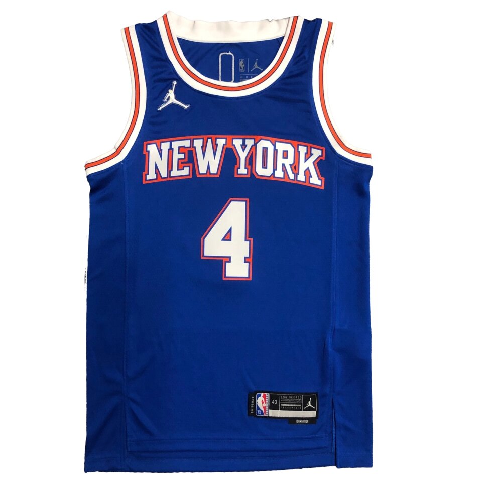 Баскетбольна джерсі Jordan NBA New York Knicks №4 Derrick Rose Blue Print від компанії Basket Family - фото 1