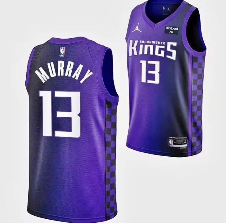 Баскетбольна джерсі Jordan NBA Sacramento Kings №13 Keegan Murray purple print від компанії Basket Family - фото 1