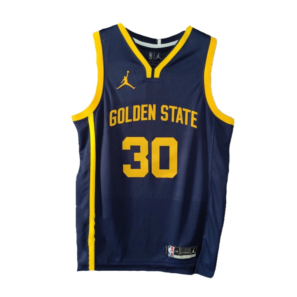 Баскетбольна джерсі NBA 2022-2023 Golden State Warriors Jordan №30 Steph Curry Blue Print від компанії Basket Family - фото 1