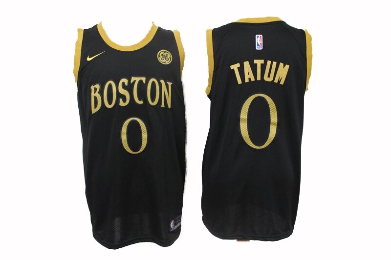 Баскетбольна джерсі NBA Boston Celtics №0 Jason Tatum чорна від компанії Basket Family - фото 1