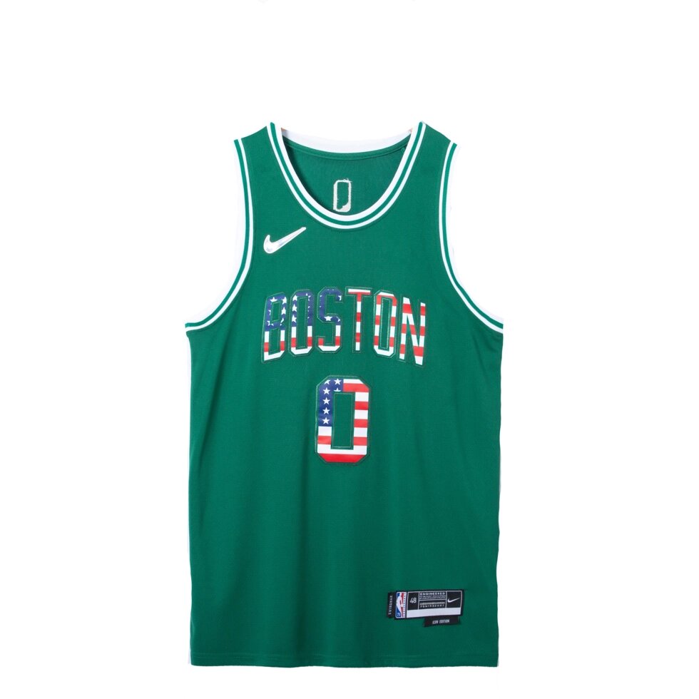 Баскетбольна джерсі NBA Boston Celtics №0 Jason Tatum Green від компанії Basket Family - фото 1