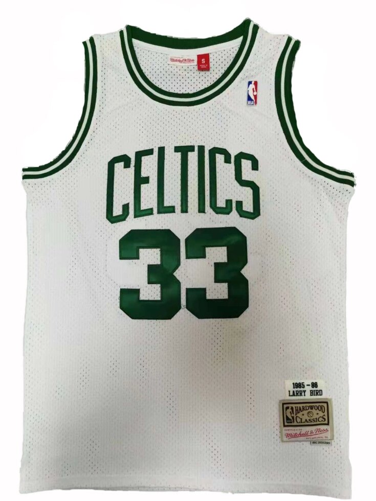 Баскетбольна джерсі NBA Boston Celtics №33 Larry Bird white від компанії Basket Family - фото 1