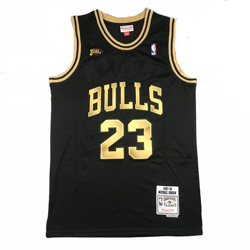 Баскетбольна джерсі NBA Chicago Bulls №23 Michael Jordan Black-Gold від компанії Basket Family - фото 1
