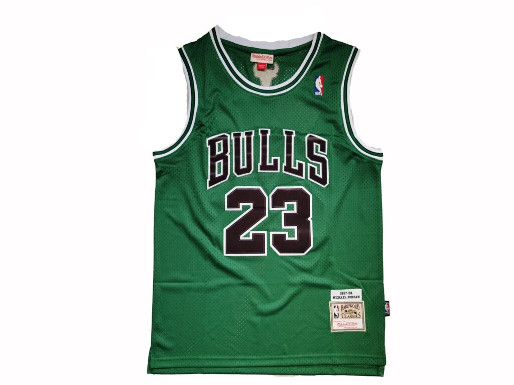 Баскетбольна джерсі NBA Chicago Bulls №23 Michael Jordan зелена від компанії Basket Family - фото 1