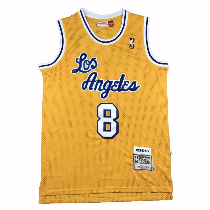 Баскетбольна джерсі NBA Hardwood Classics Los Angeles Lakers №8 Kobe Bryant жовта від компанії Basket Family - фото 1