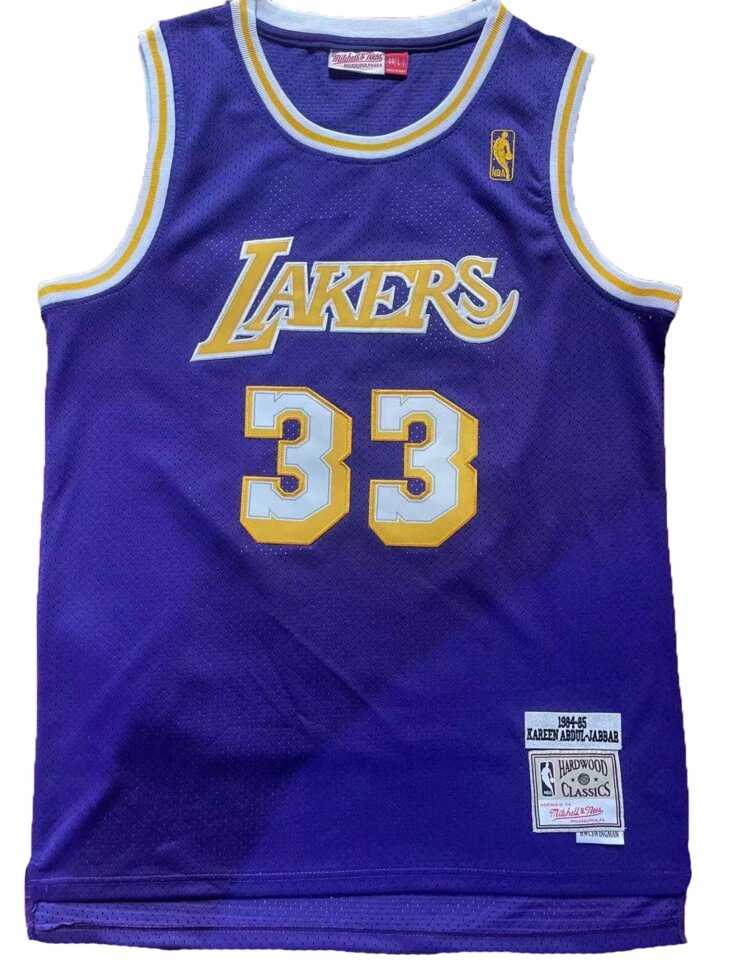 Баскетбольна джерсі NBA Los Angeles Lakers №33 Kareem Abdul-Jabbar Purple від компанії Basket Family - фото 1