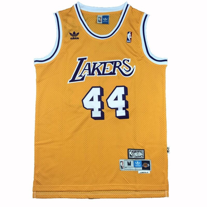 Баскетбольна джерсі NBA Los Angeles Lakers №44 Jerry West жовта від компанії Basket Family - фото 1