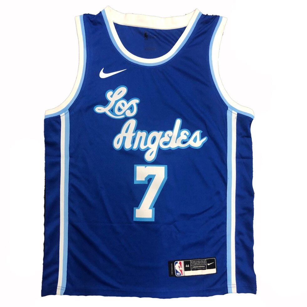 Баскетбольна джерсі NBA Los Angeles Lakers №7 Carmelo Anthony Blue Print від компанії Basket Family - фото 1