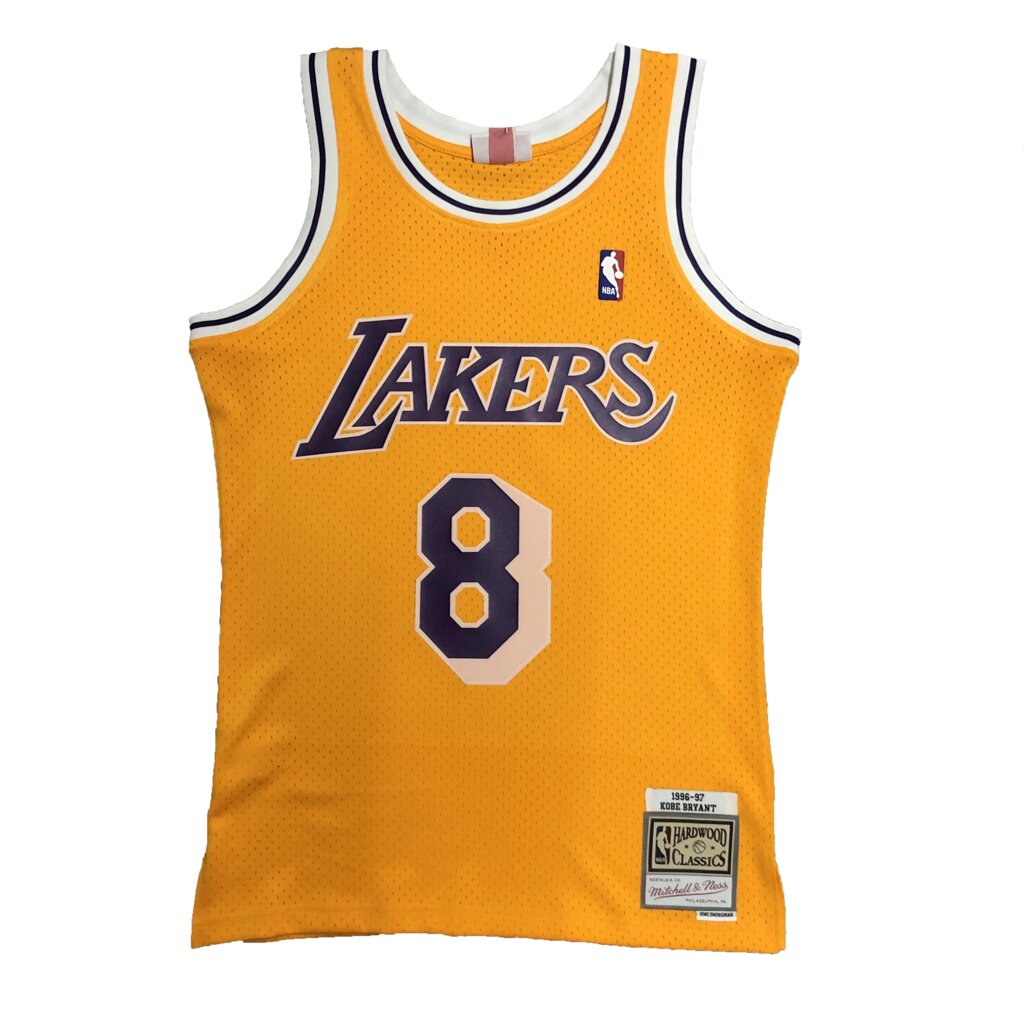 Баскетбольна джерсі NBA Los Angeles Lakers №8 Kobe Bryant Yellow від компанії Basket Family - фото 1