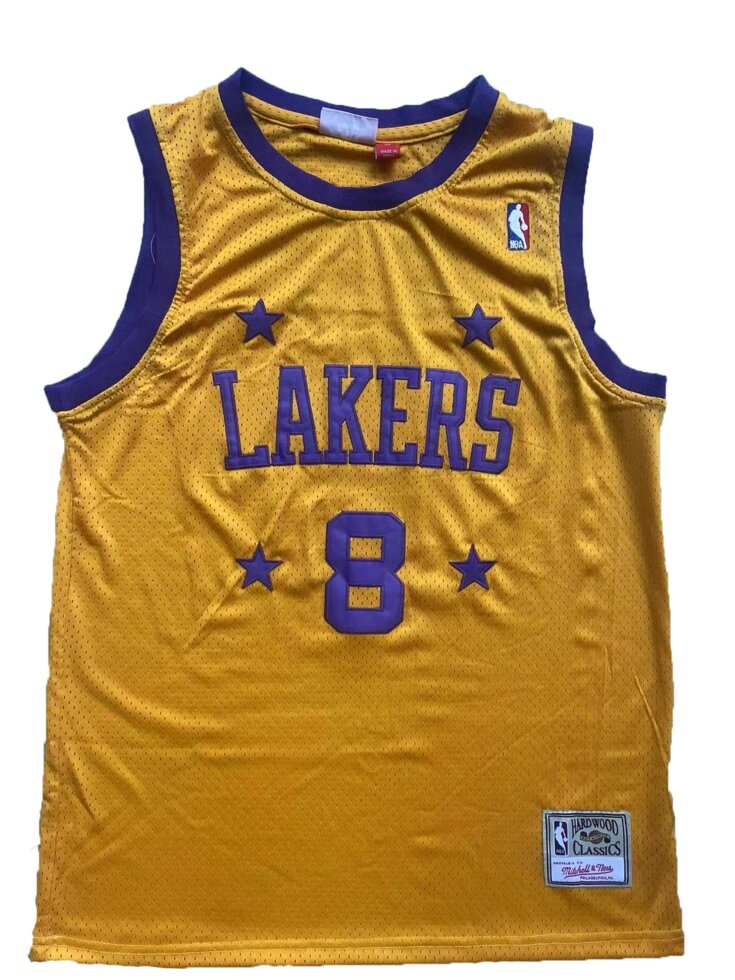 Баскетбольна джерсі NBA Los Angeles Lakers №8 Kobe Bryant Yellow від компанії Basket Family - фото 1
