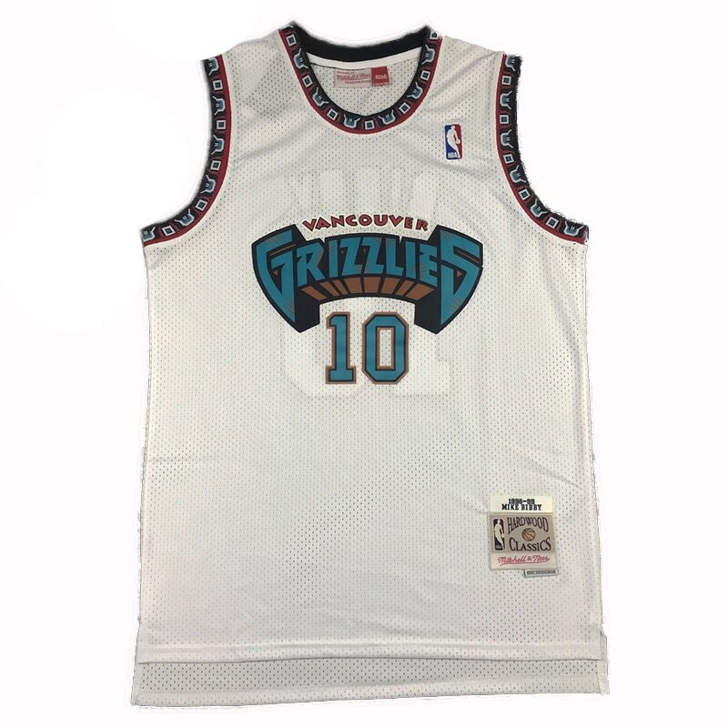 Баскетбольна джерсі NBA Memphis Grizzlies №10 Mike Bibby white від компанії Basket Family - фото 1