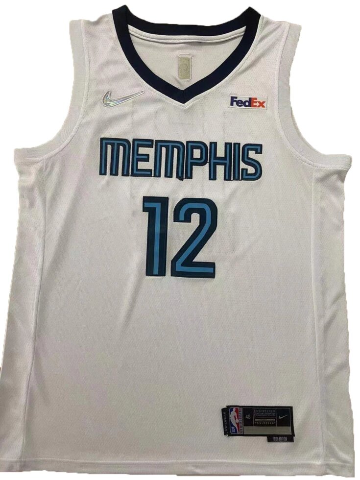 Баскетбольна джерсі NBA Memphis Grizzlies №12 Ja Morant White від компанії Basket Family - фото 1