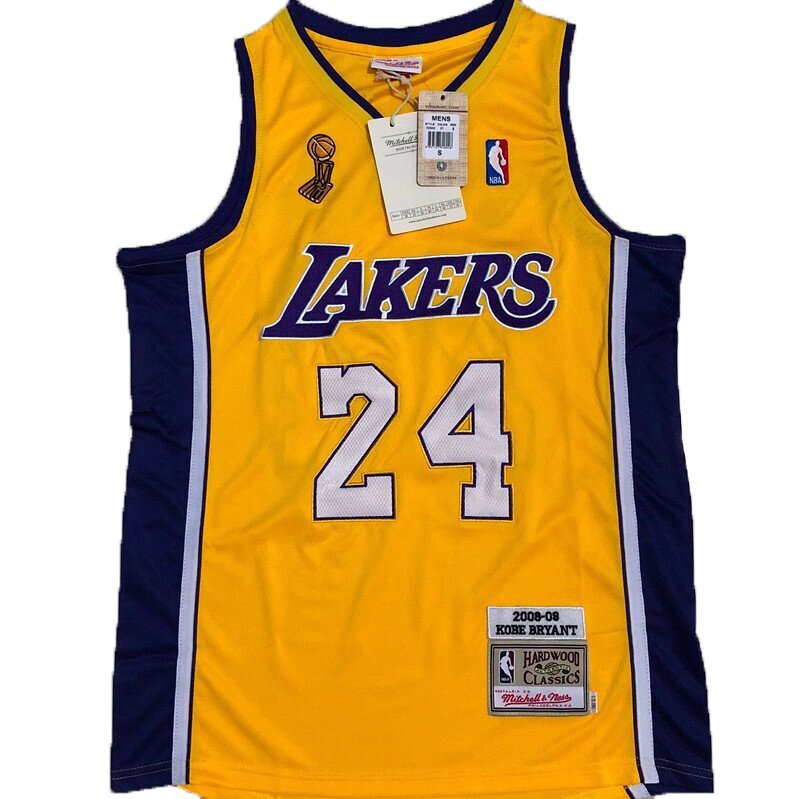 Баскетбольна джерсі NBA New Collection Kobe Bryant MVP 2008 Hardwood Classics Yellow від компанії Basket Family - фото 1