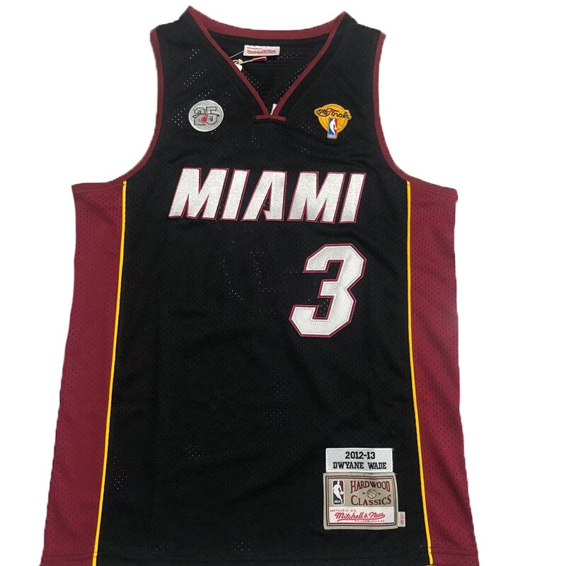 Баскетбольна джерсі NBA New Collection Miami Heat №3 Dwyane Wade Black від компанії Basket Family - фото 1
