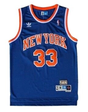 Баскетбольна джерсі NBA New York Knicks №33 Patrick Ewing синя від компанії Basket Family - фото 1