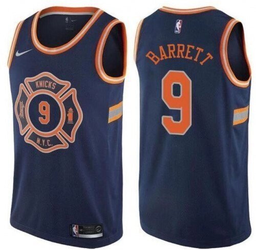 Баскетбольна джерсі NBA New York Knicks №9 RJ Barrett dark blue від компанії Basket Family - фото 1