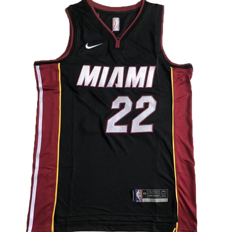 Баскетбольна джерсі NBA Nike New Collection Miami Heat №22 Jimmy Butler Black від компанії Basket Family - фото 1