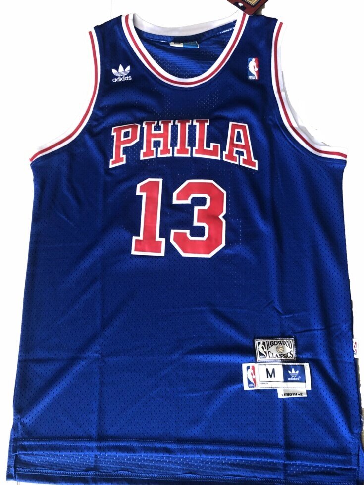 Баскетбольна джерсі NBA Philadelphia 76yers №13 Wilt Chamberlain синя від компанії Basket Family - фото 1